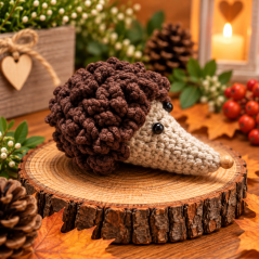 🦔 Háčkovaný ježeček – podzimní dekorace